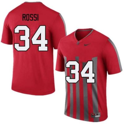 NCAA Ohio State Buckeyes Men's #34 Mitch Rossi Throwback Nike Football College Jersey VJQ4045GX